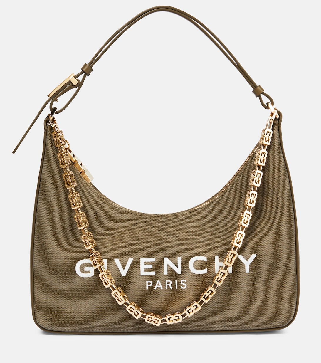 

Маленькая сумка через плечо из холщовой ткани Moon Cut Out Givenchy, зеленый