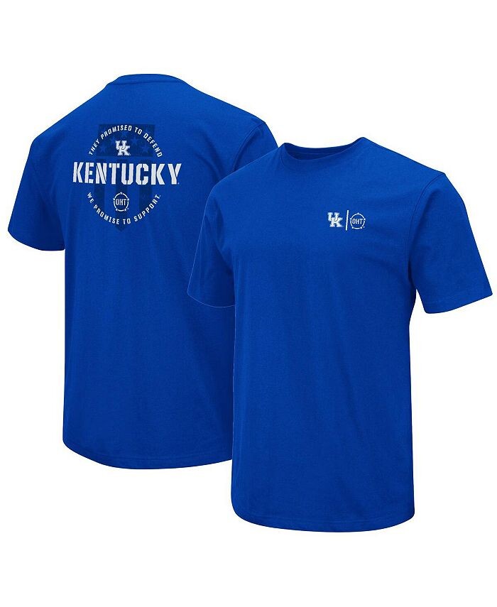 

Мужская футболка Royal Kentucky Wildcats OHT в военном стиле с благодарностью Colosseum, синий
