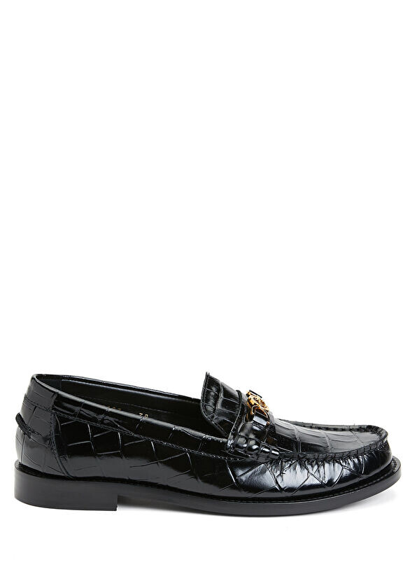 

Женские кожаные лоферы Versace, черный