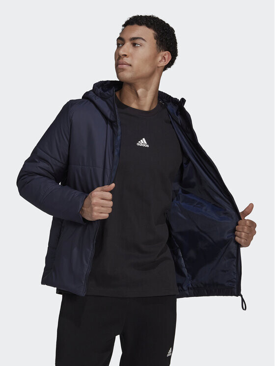 

Пуховик стандартного кроя Adidas, синий