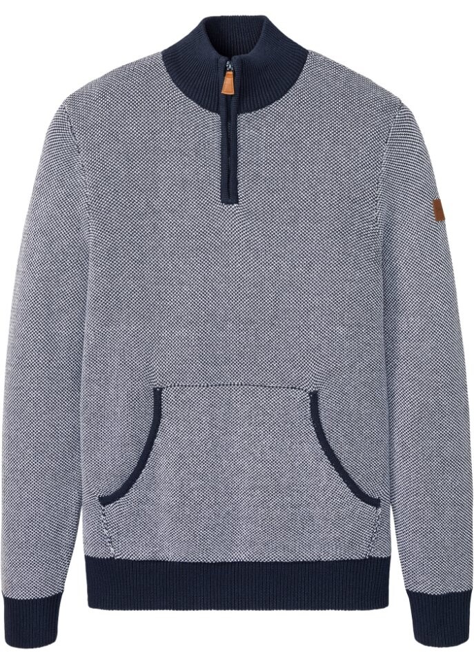 

Свитер с воротником стойкой John Baner Jeanswear, синий