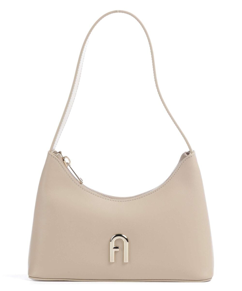 

Сумка-ведро Diamante Mini из мелкозернистой кожи Furla, бежевый