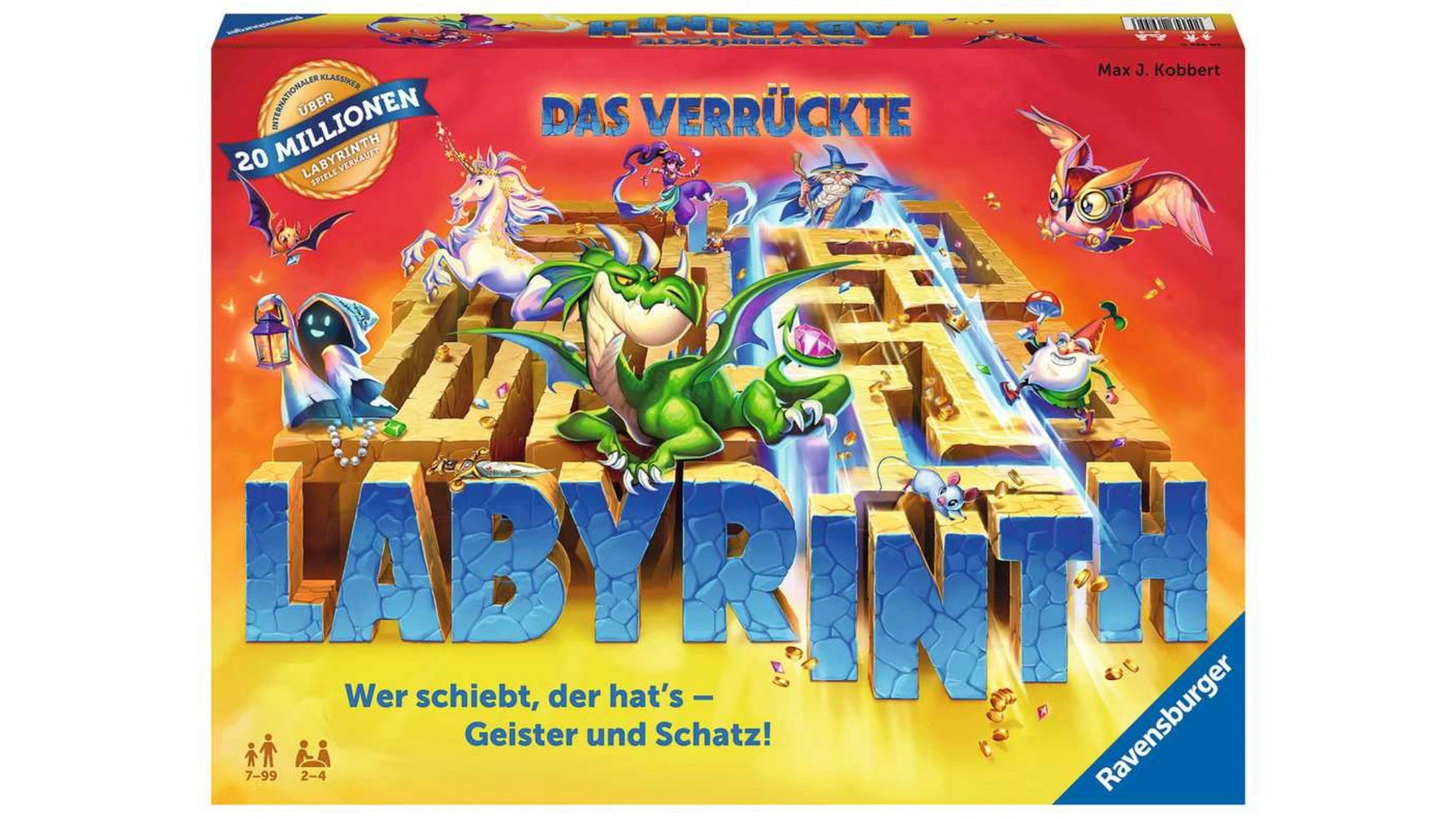 Ravensburger Spiele Сумасшедший лабиринт классическая игра для 2–4 человек от 7 лет и старше