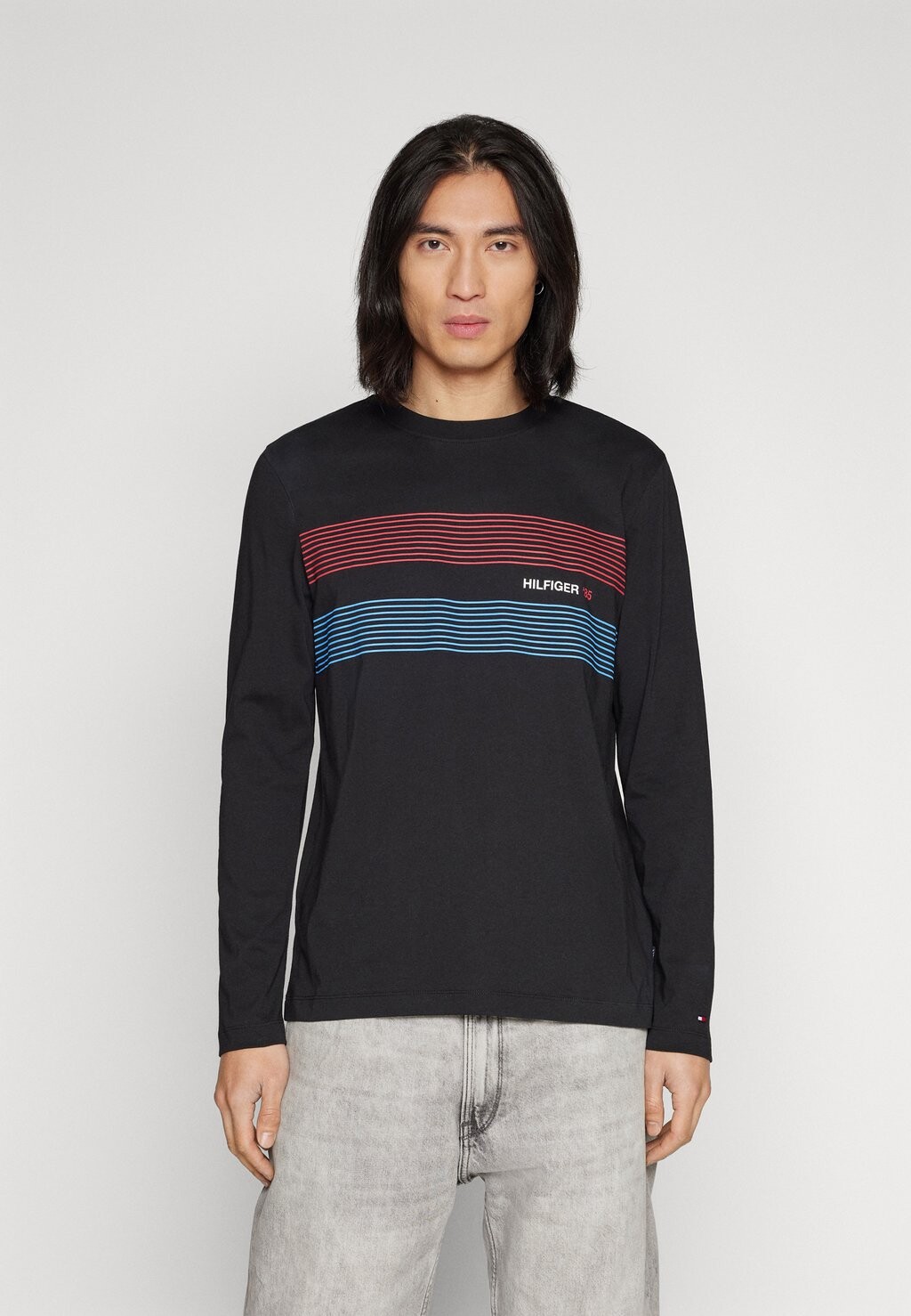 

Топ с длинными рукавами Tommy Hilfiger, черный