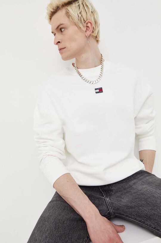 

Хлопковая толстовка Tommy Jeans, бежевый