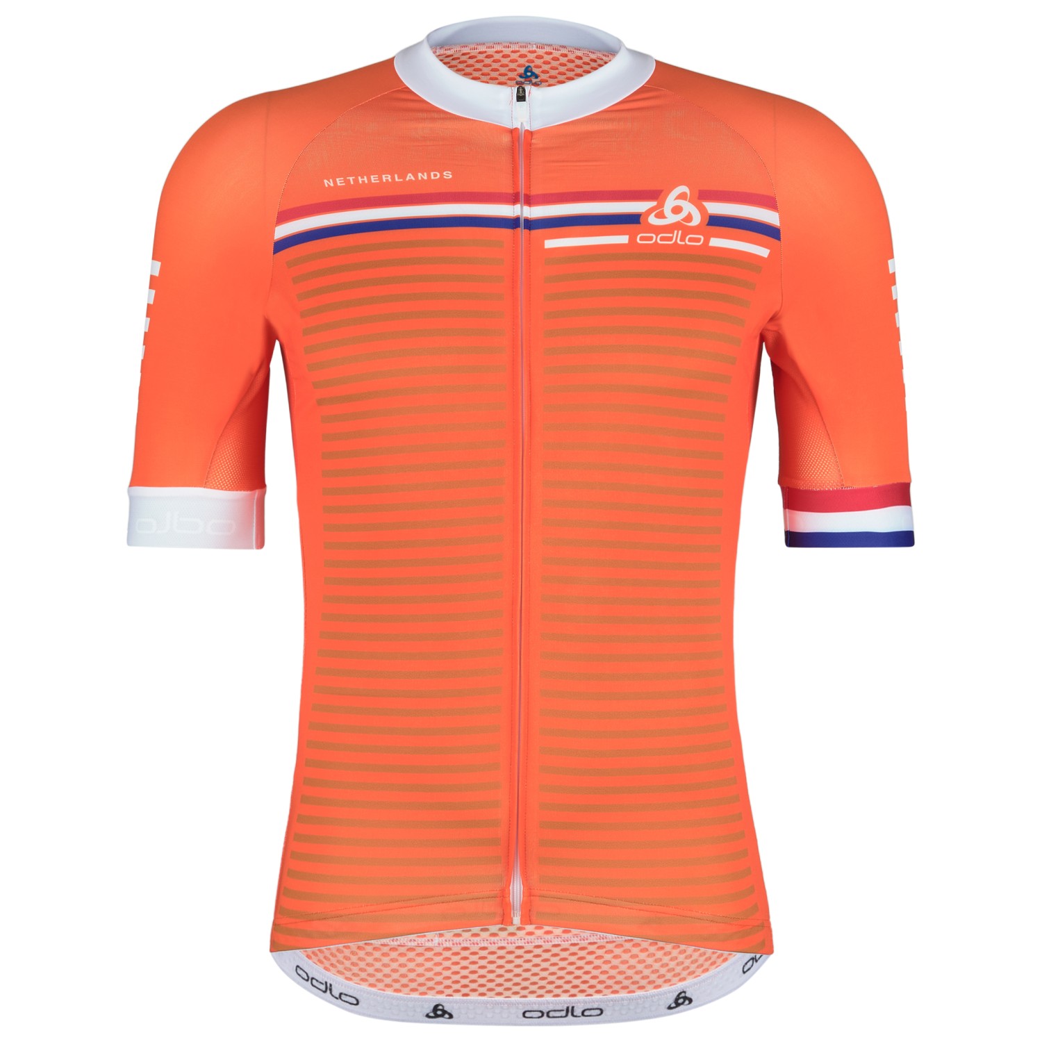 Велосипедный трикотаж Odlo Performance Aero S/S Jersey, цвет Netherland Orange 2024
