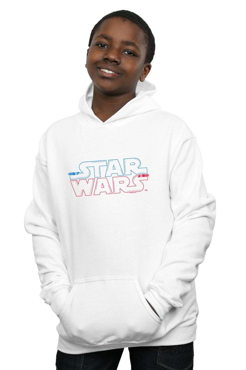 Толстовка с логотипом Lightsaber Star Wars, белый