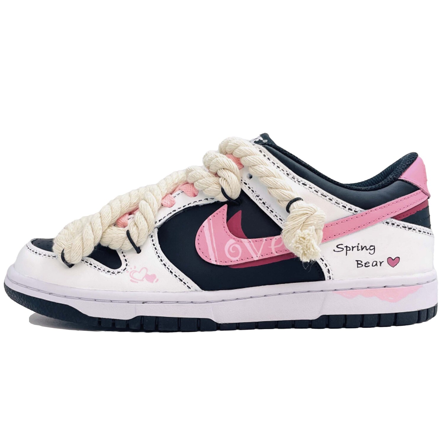 

Кроссовки Nike Skateboarding Shoes Women's Low-top Pink/Black, розовый