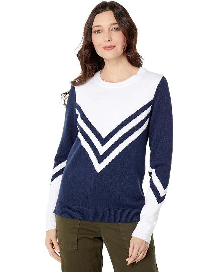 

Свитер Southern Tide Long Sleeve Mckenna Chevron Sweater, нави