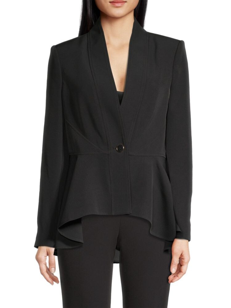 

Технический пиджак с баской Donna Karan, черный
