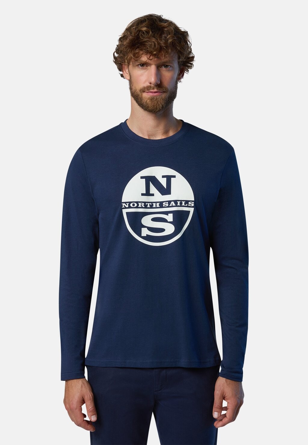 

Футболка с длинным рукавом North Sails, темно-синяя