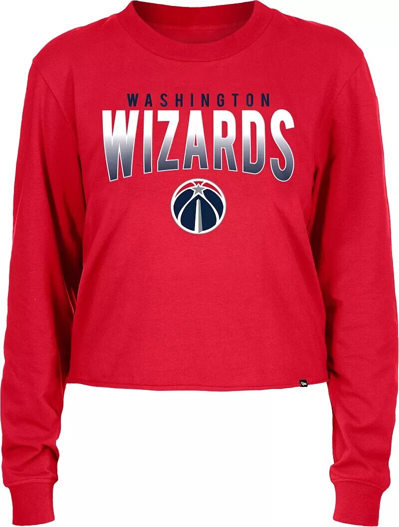 

Женская рубашка с длинным рукавом и логотипом New Era Washington Wizards