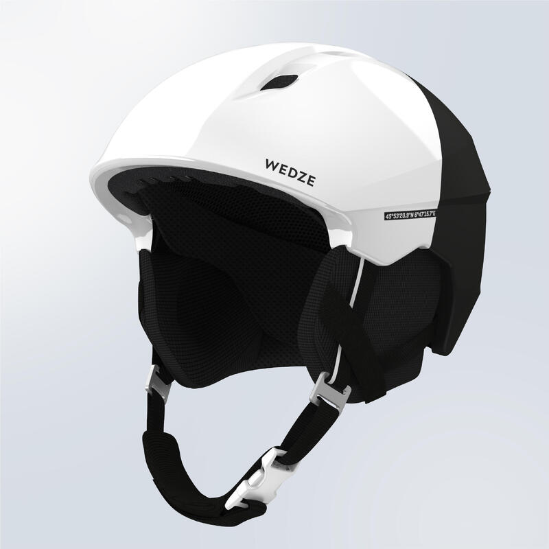 Лыжный шлем взрослый - PST 580 белый/черный WEDZE, цвет weiss цена и фото