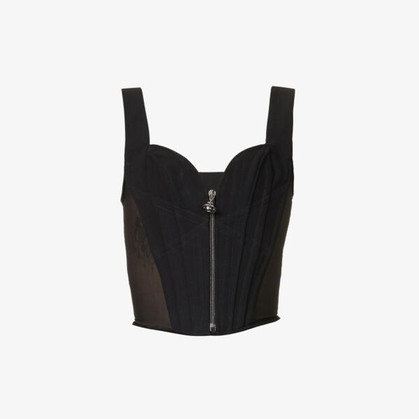 

Классический тканый топ с вырезом в форме сердца Vivienne Westwood, черный