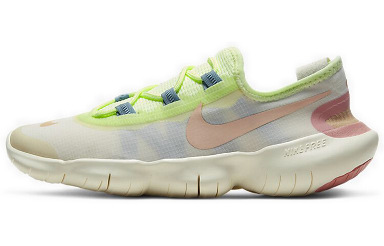 

Женские кроссовки Nike Free Rn 5.0 Белый/Вольт-Розовый-Синий