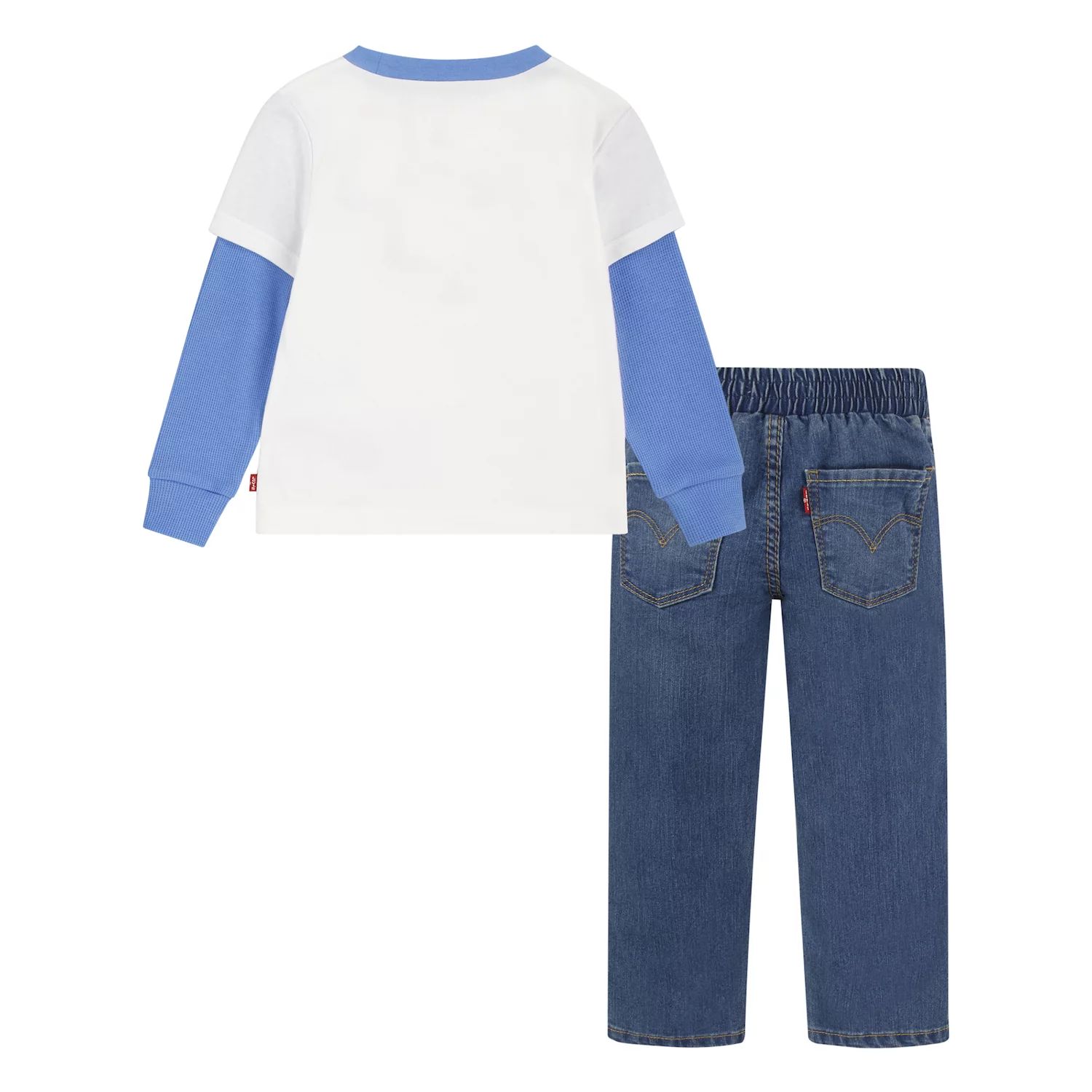 Комплект из футболки с фигурным вырезом и джинсовых джинсов Levi's S'More Friends для маленьких мальчиков Levi's