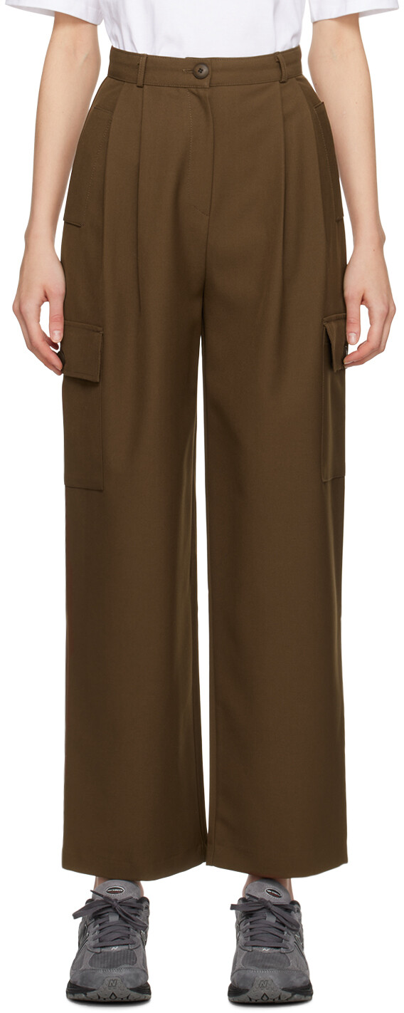 

Коричневые брюки Maesa The Frankie Shop, цвет Brown