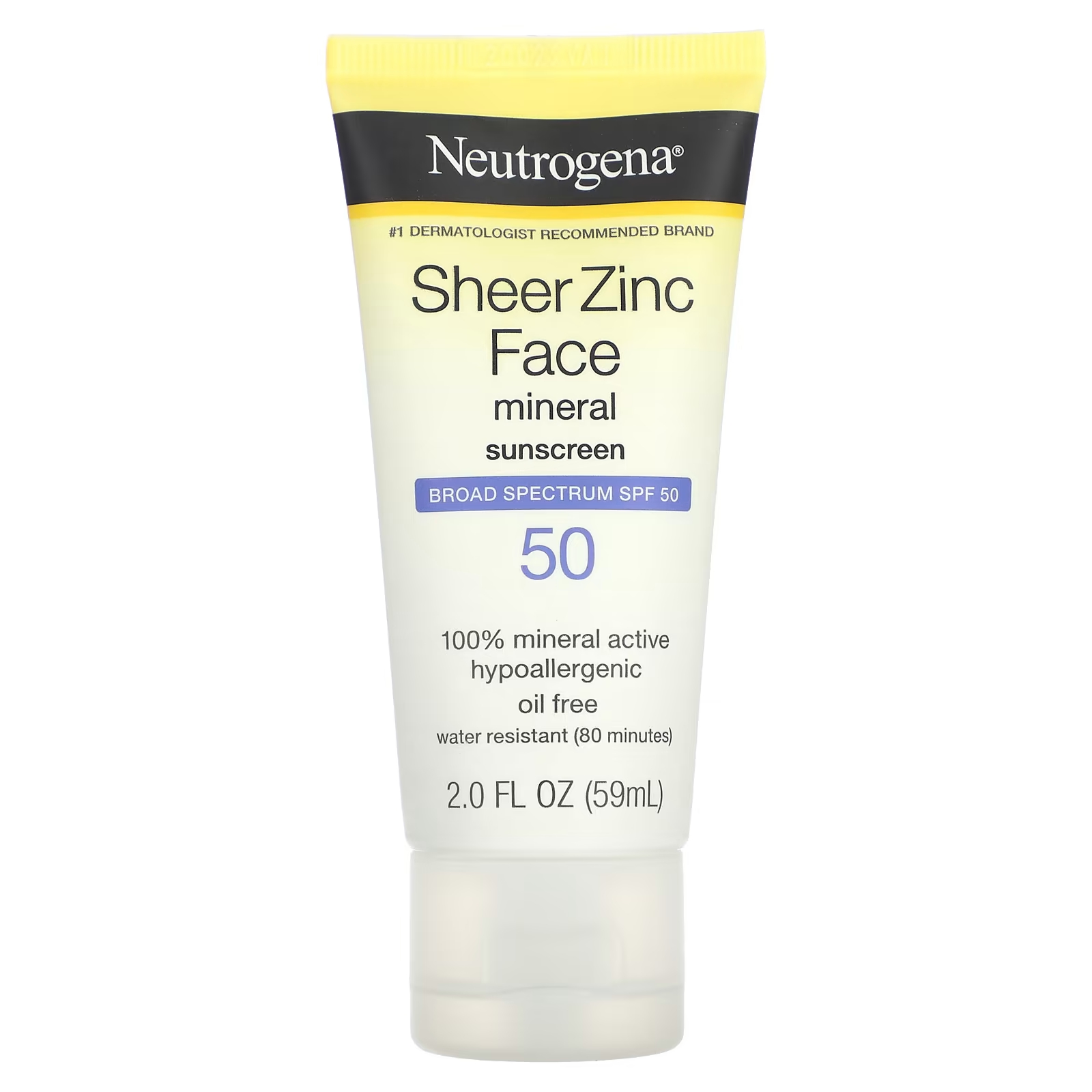 цена Солнцезащитный крем для лица Neutrogena с минералами Sheer Zinc SPF 50, 59 мл