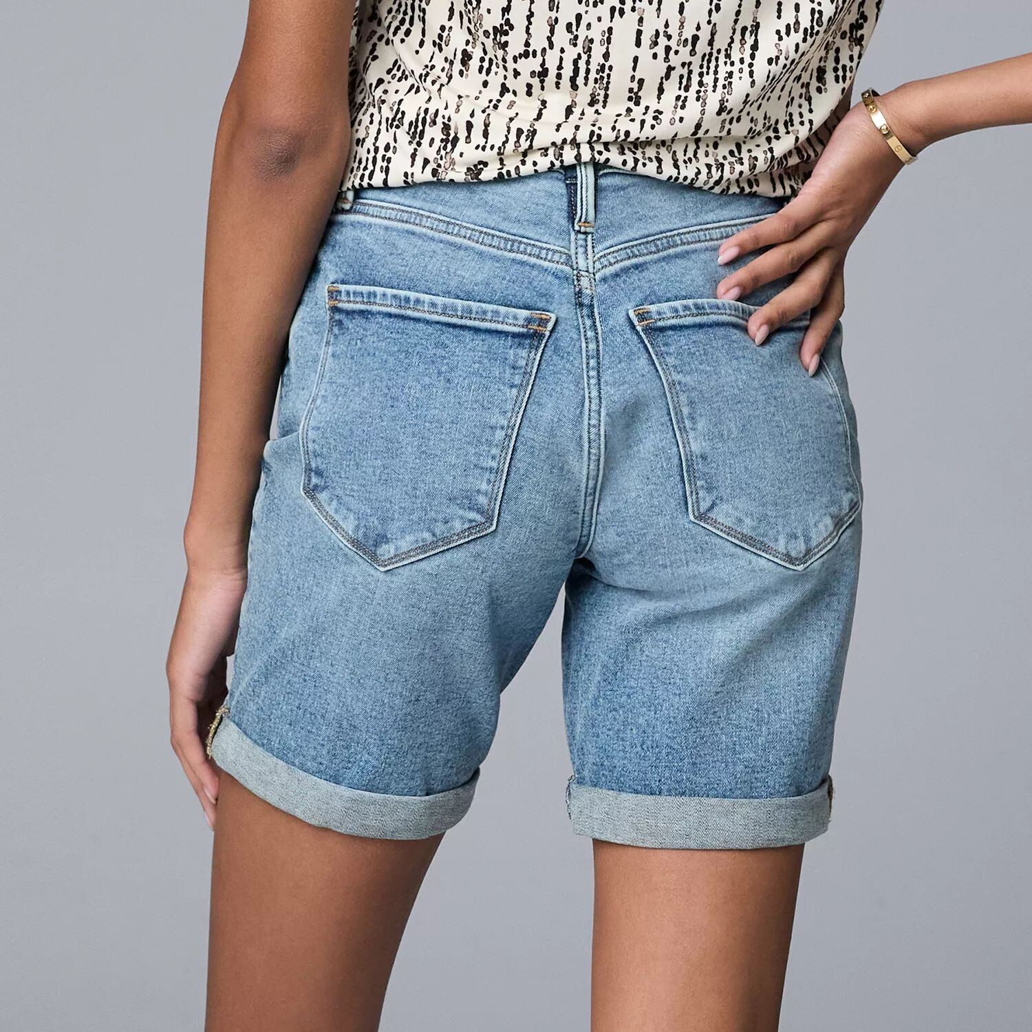 

Женские джинсовые шорты с завышенной талией Simply Vera Vera Wang Simply Vera Vera Wang