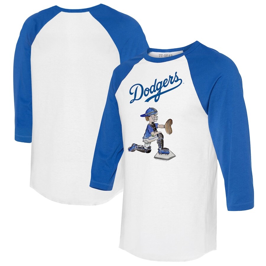 

Футболка с длинным рукавом Tiny Turnip Los Angeles Dodgers, белый