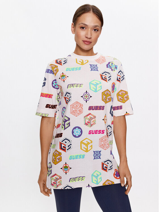 

Футболка оверсайз Guess, мультиколор