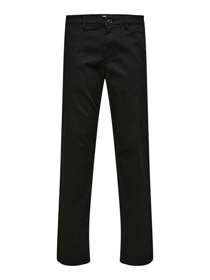 

Зауженные брюки чиносы Selected Homme, черный