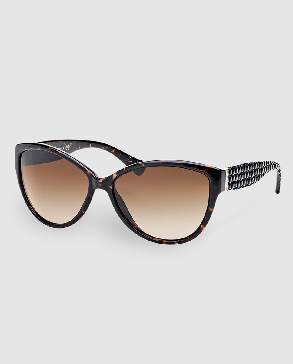 RA5176 коричневые солнцезащитные очки «кошачий глаз» Ralph Lauren, коричневый цена и фото