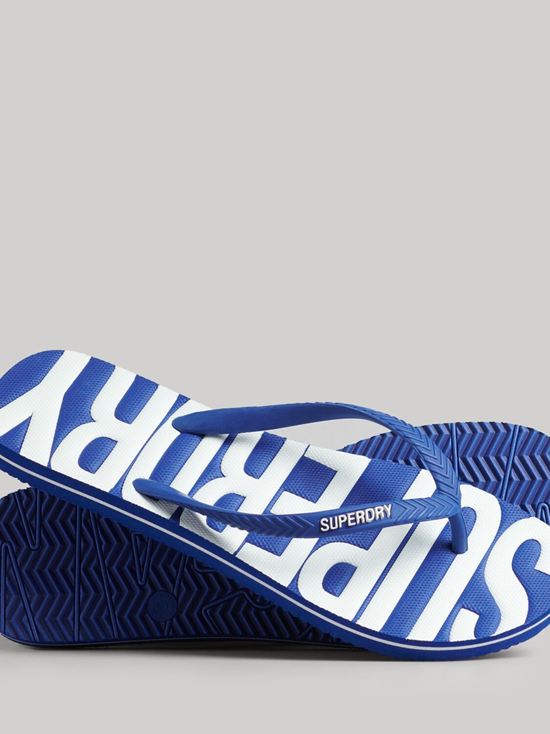 

Винтажные веганские шлепанцы Superdry, царственный синий