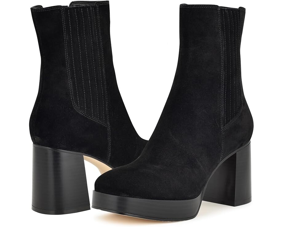 цена Ботинки Nine West Eds, цвет Black Suede