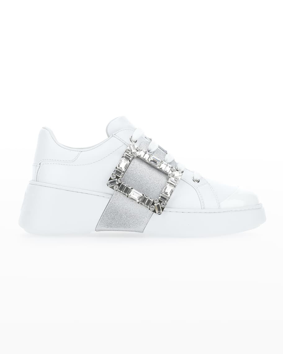 

Кроссовки Viv Skate с блестящими пряжками Roger Vivier