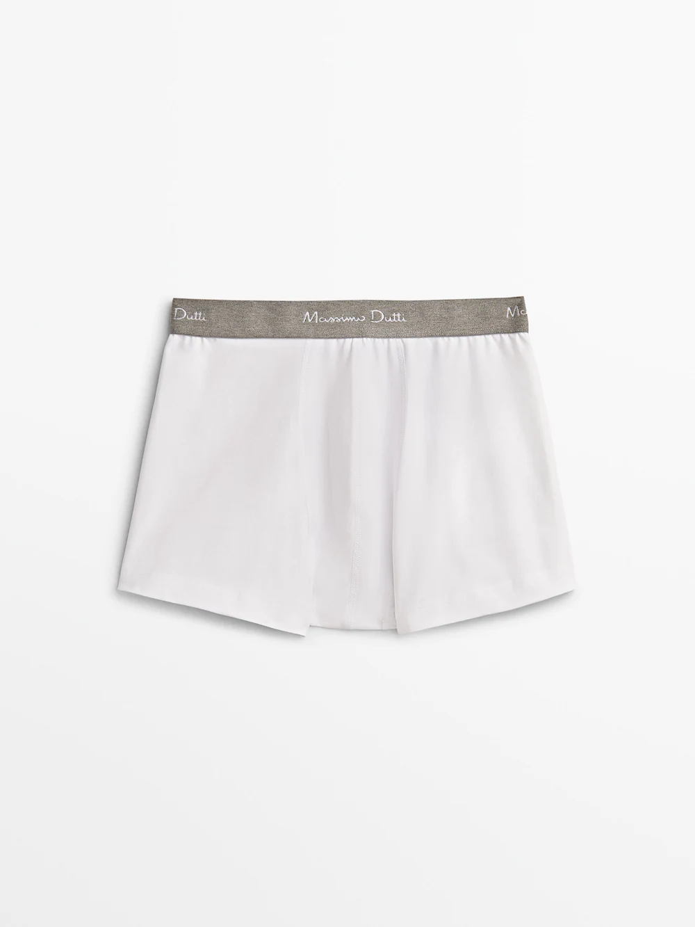 

Боксеры с серым поясом Massimo Dutti, белый