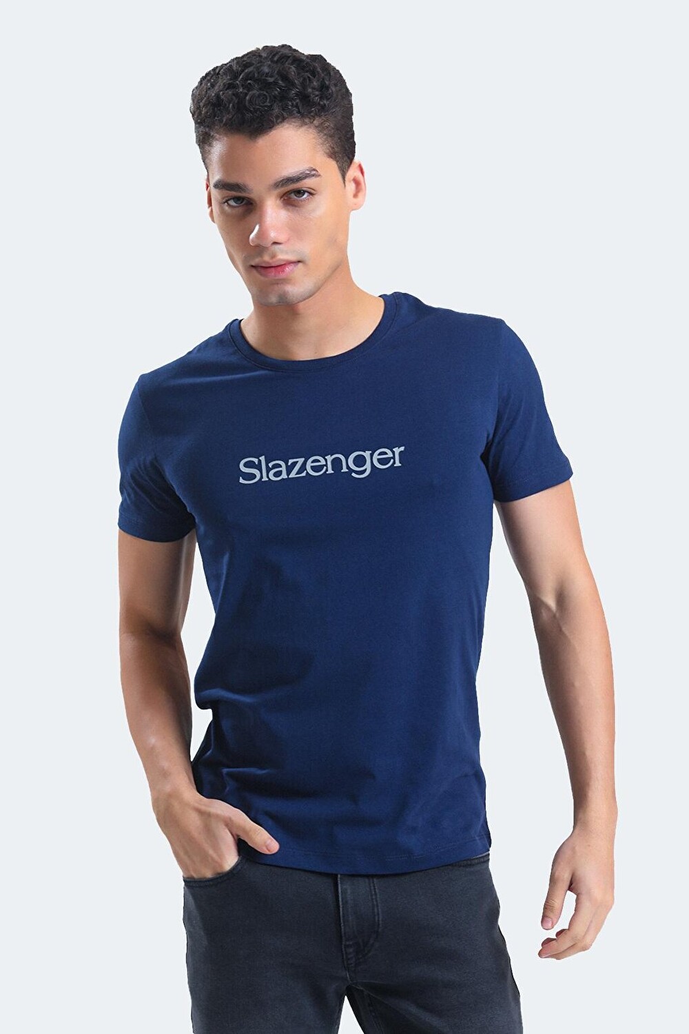 

SABE I Мужская футболка темно-синяя SLAZENGER, Синий