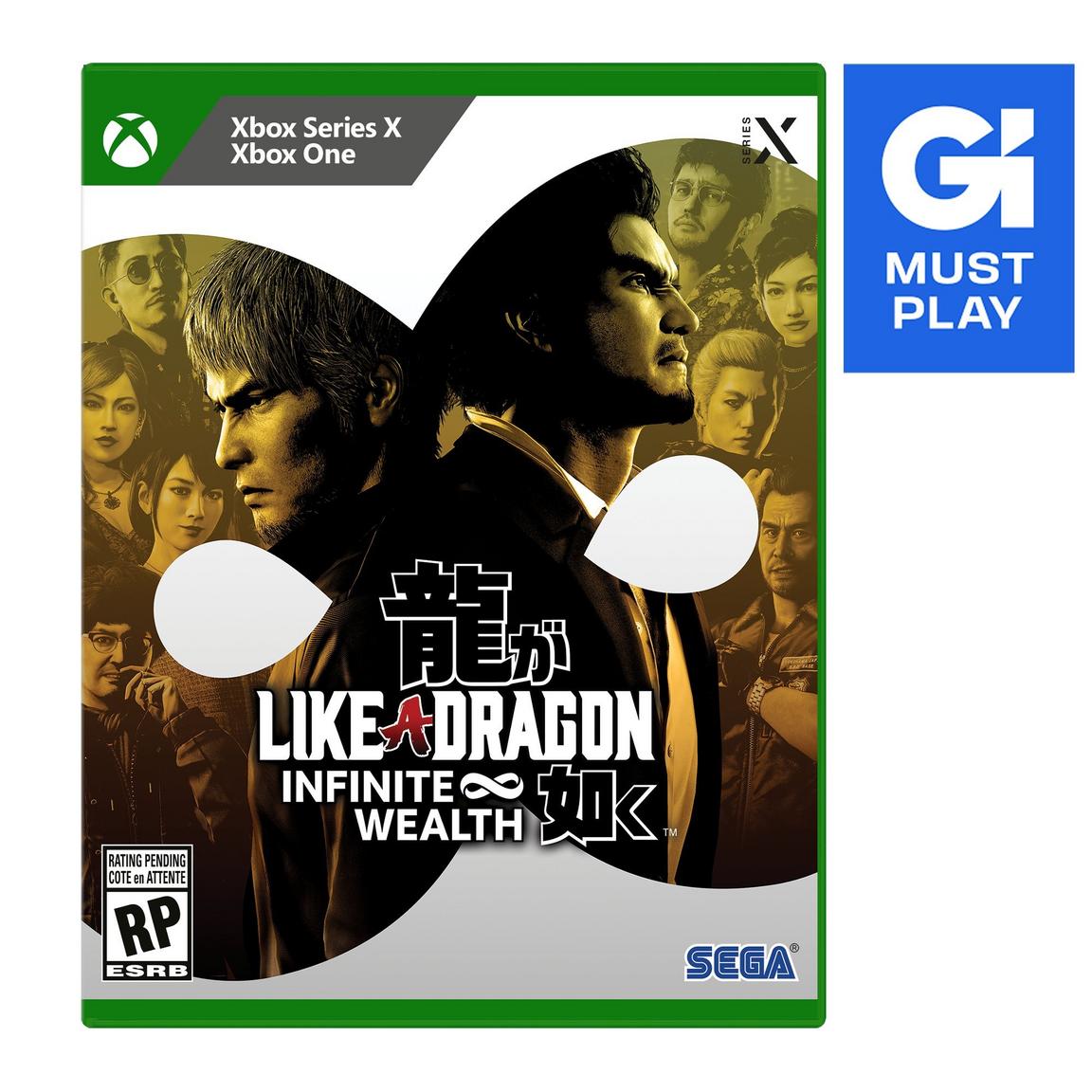 Видеоигра Like a Dragon: Infinite Wealth Launch Edition - Xbox Series X, Xbox One набор like a dragon ishin [ps5 английская версия] оружие игровое нож кунай 2 холодное пламя деревянный