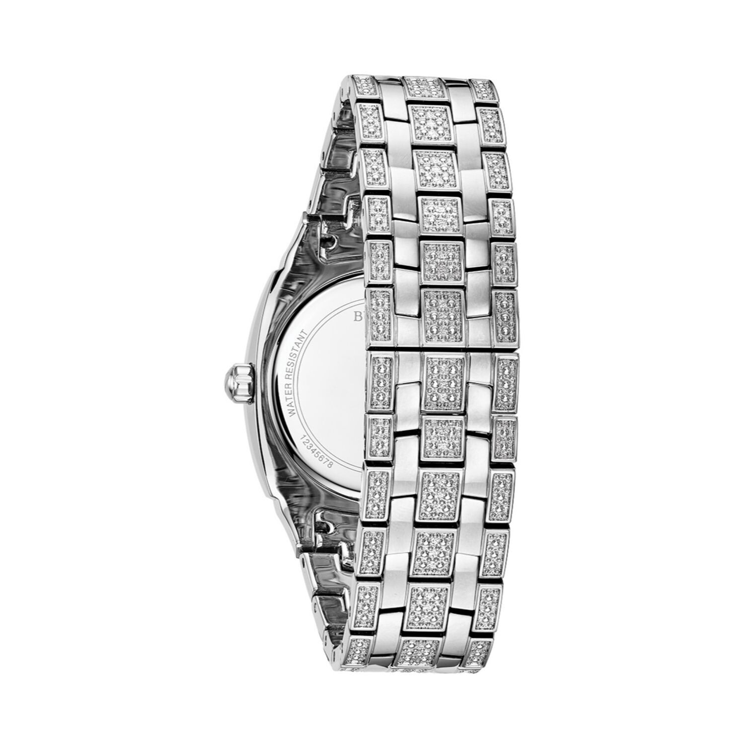

Мужские часы с кристаллами, циферблат с паве — 96B296 Bulova