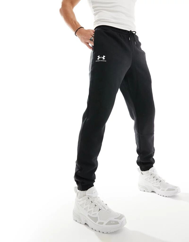 

Черные флисовые джоггеры Under Armour Essential Novelty