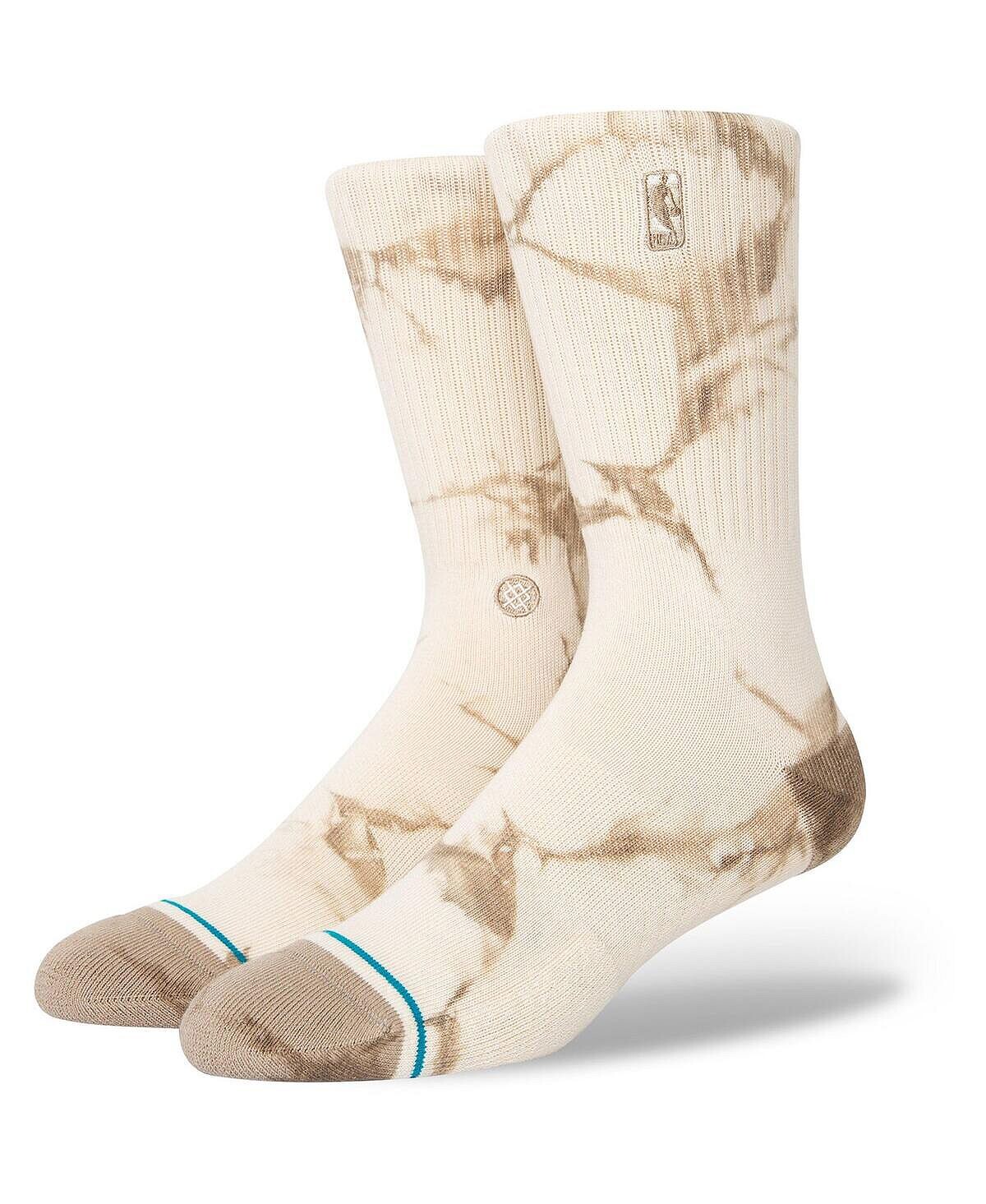 

Мужские и женские носки NBA Logoman Infiknit Tie-Dye Crew Stance, коричневый