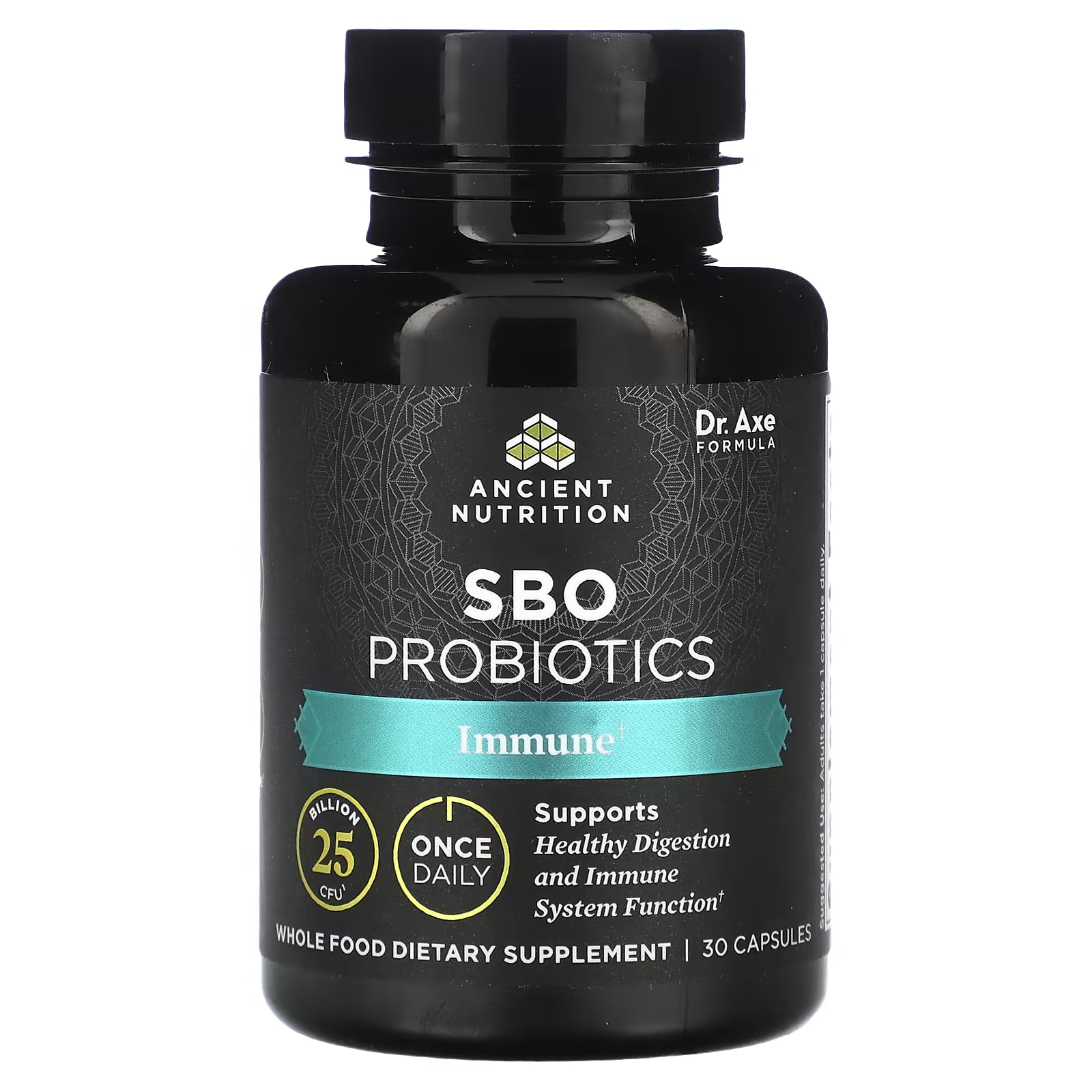 Пробиотик Ancient Nutrition SBO Immune 25 миллиардов КОЕ, 30 капсул ancient nutrition sbo пробиотики для женщин один раз в день 25 миллиардов кое 30 капсул