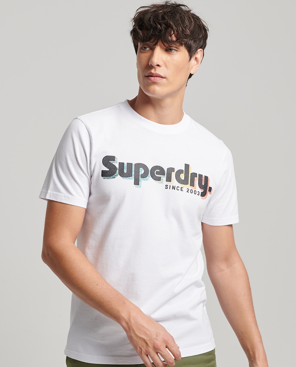 

Мужская футболка Classic Terrain с логотипом Superdry, белый