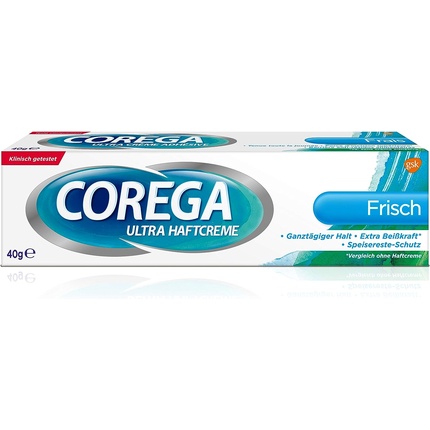 Клейкий крем для зубных протезов Ultra Fresh, 40 г, Corega профессиональный клейкий крем для зубных протезов 40 г fixodent