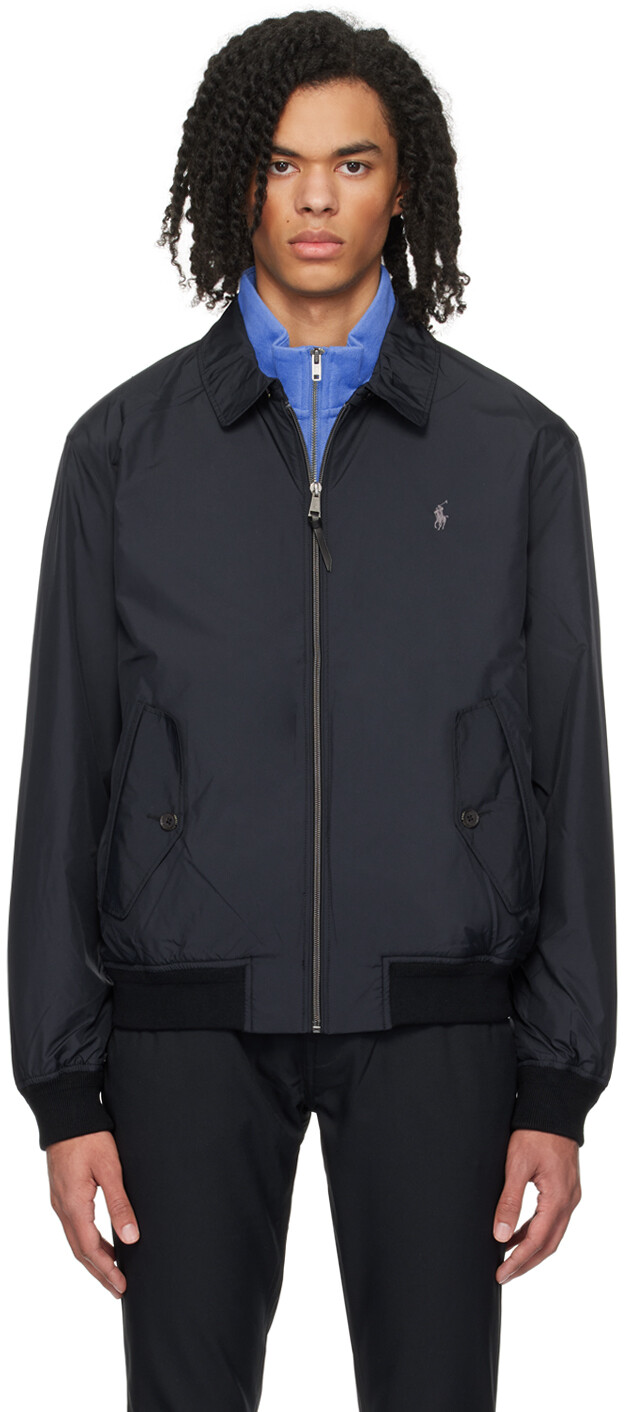 

Черный водоотталкивающий бомбер Polo Ralph Lauren