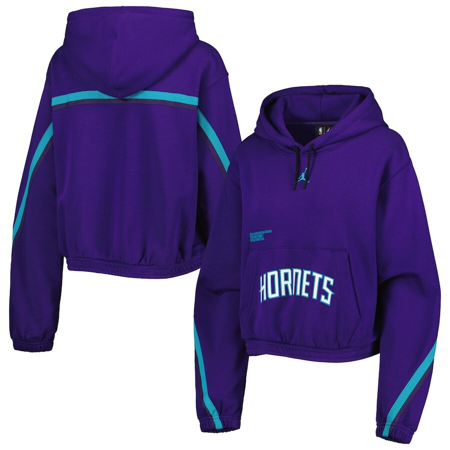 

Пуловер с капюшоном Jordan Brand Charlotte Hornets, фиолетовый