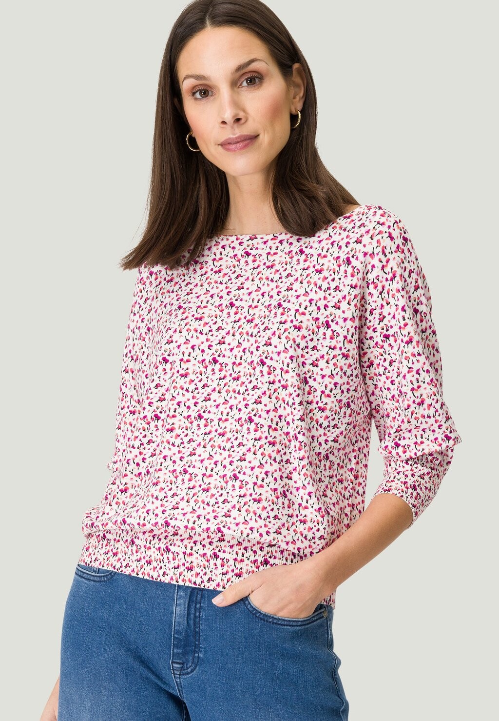 

Вязаный свитер D'ÉTÉ À FLEURS zero, цвет creampurple