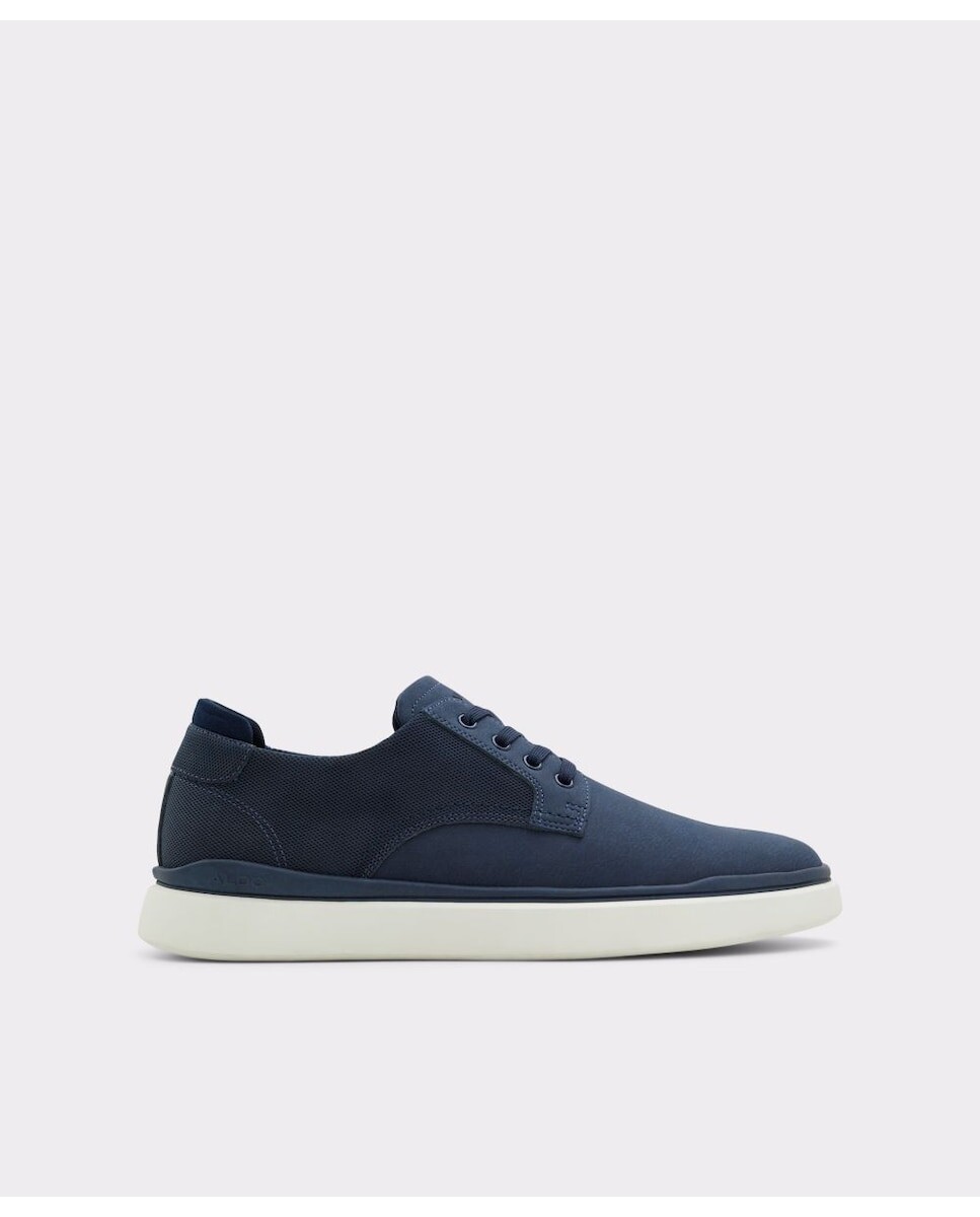 

Мужские туфли синего цвета на шнуровке с круглым носком Aldo, темно-синий