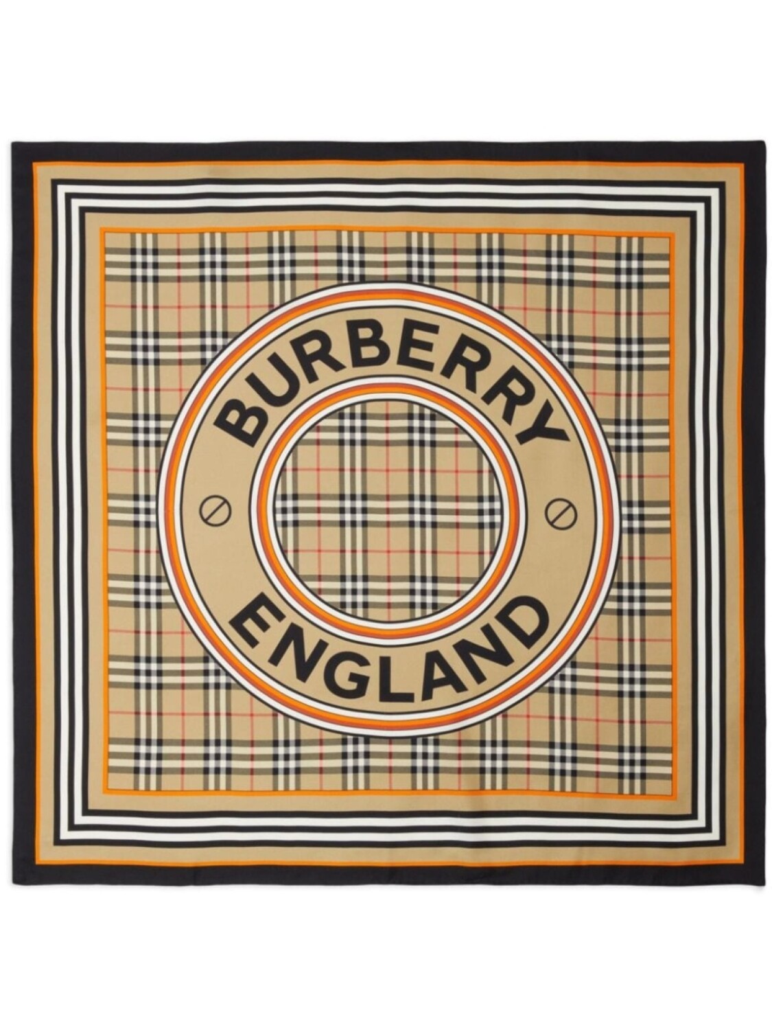

Burberry платок с принтом Montage, нейтральный цвет