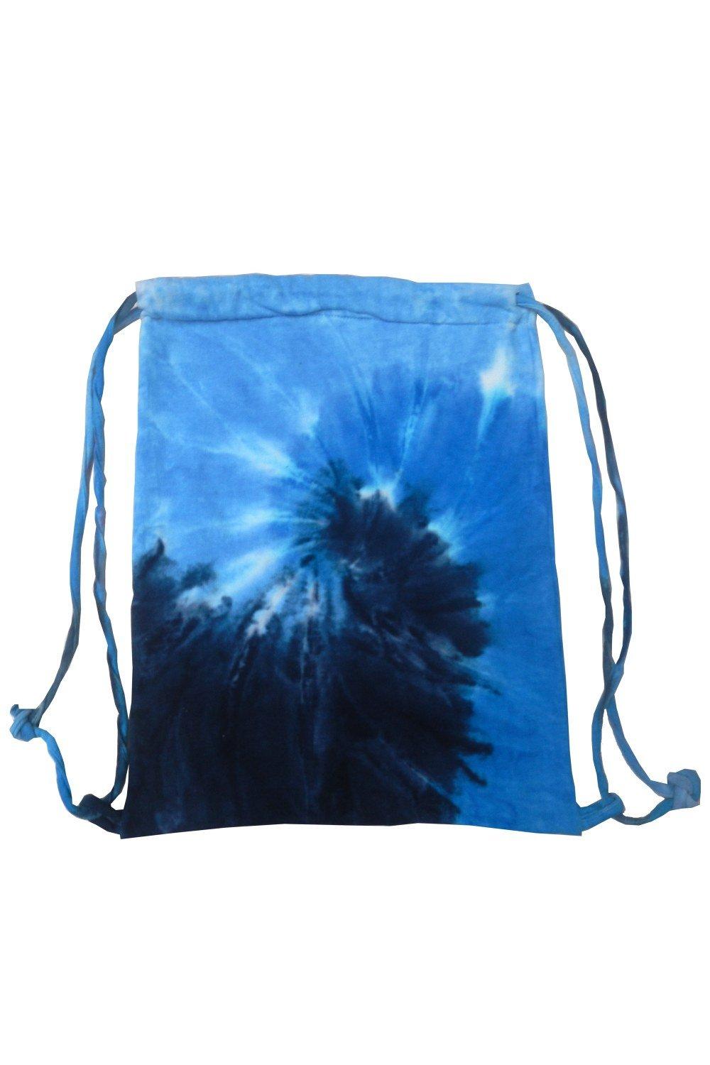 Спортивная большая сумка на шнуровке Tie Dye Colortone, синий легкий жесткий спиннер stratos 20 дюймов черная ручная сумка