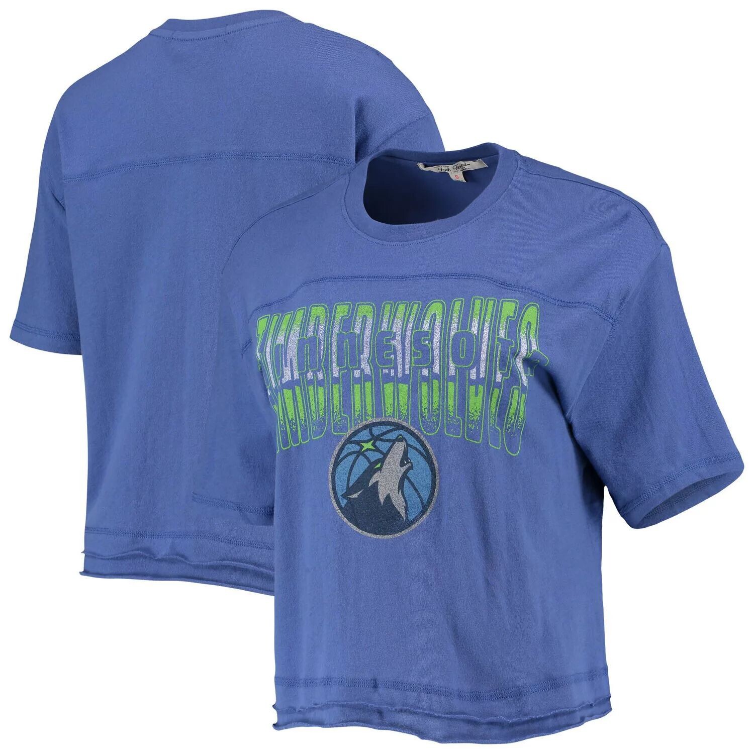 

Синий женский укороченный топ с градиентом Minnesota Timberwolves Junk Food
