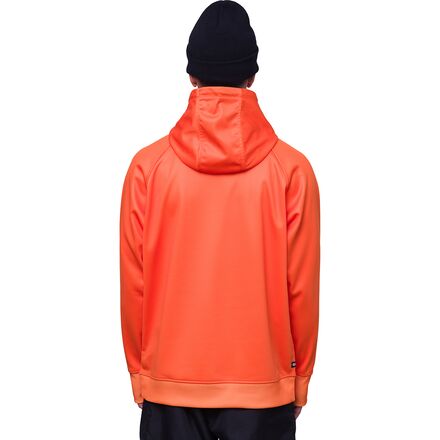 Пуловер с капюшоном из флиса мужской 686, цвет Nasa Orange classic thin fleece lining 3d cutting solid color men pullover hoodie for travel hoodie outerwear pullover sweatshirt
