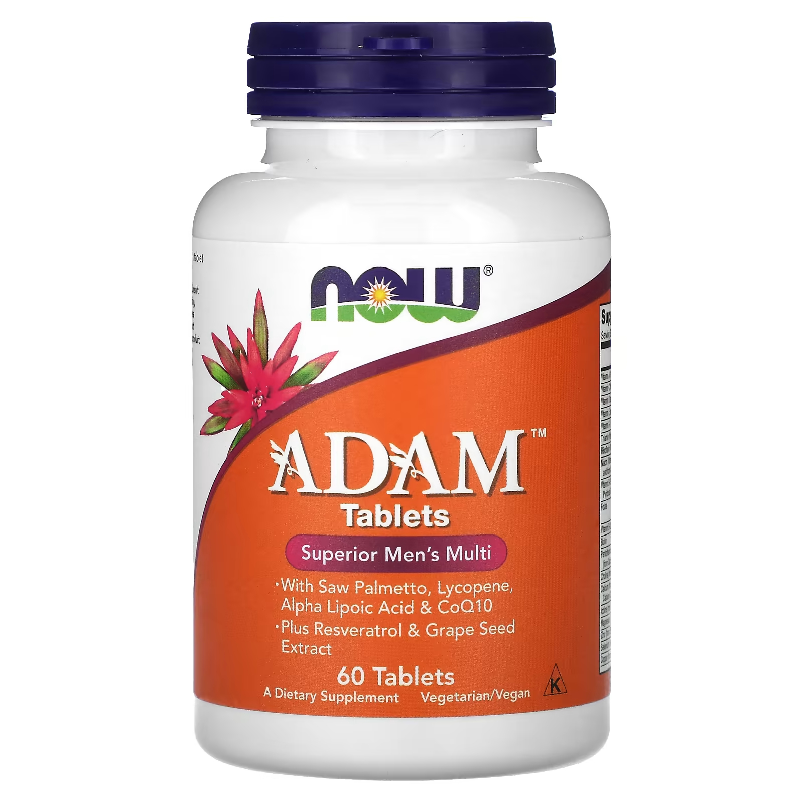 Пищевая добавка NOW Foods для мужчин, 60 таблеток now foods adam улучшенные мультивитамины для мужчин 60 таблеток