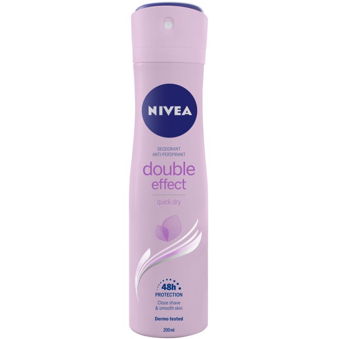 Дезодорант Double Effect Desodorante Spray Nivea, 200 ml средства для умывания nivea набор aqua effect