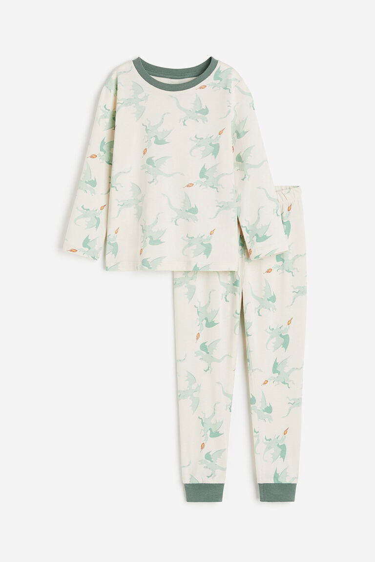 Пижамы из джерси H&M, бежевый фото